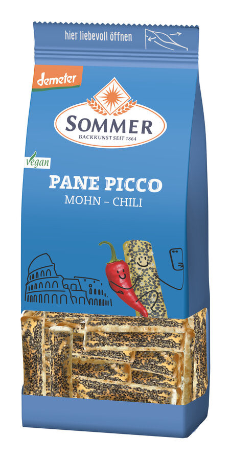 bio Pane Picco mit Mohn  150g