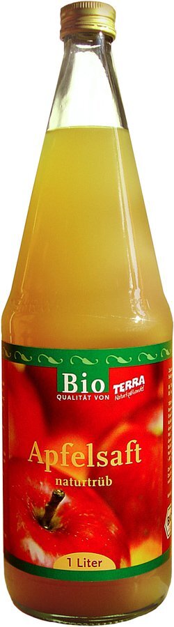 bio TERRA Apfelsaft, naturtrüb  1Ltr