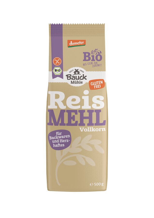 bio Reismehl, Vollkorn  500g