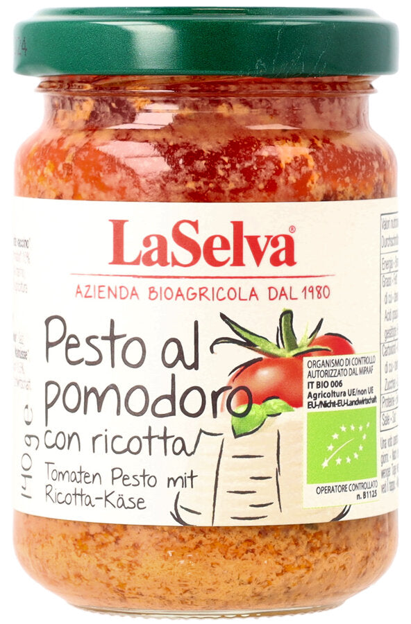 bio Tomaten Pesto mit Ricotta Käse  140g