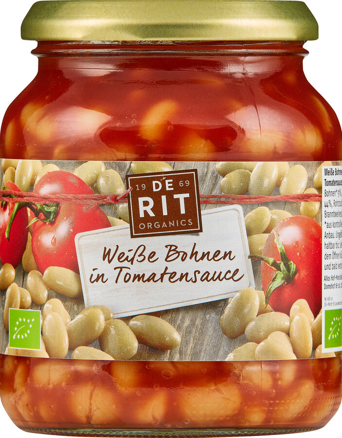 bio Weiße Bohnen in Tomatensoße  340g