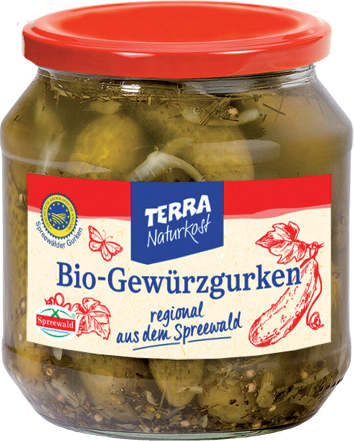 bio Terra Spreewälder Gewürzgurken  530g ATG 300g