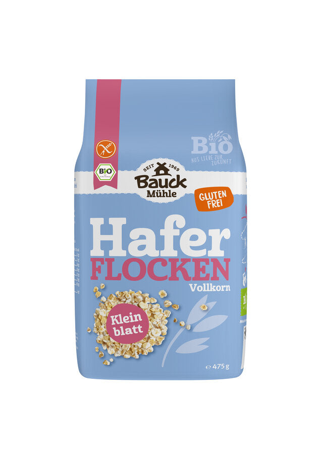 bio Haferflocken, Kleinblatt, glutenfrei  475g