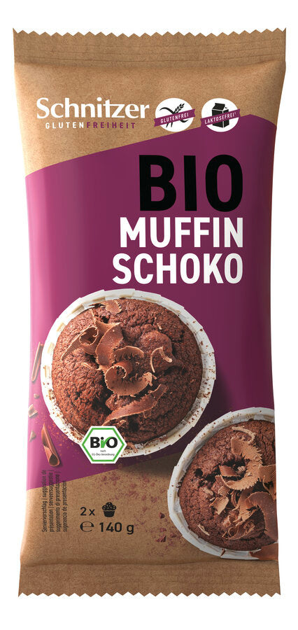 bio Dark Chocolate Muffins 2St.  140g