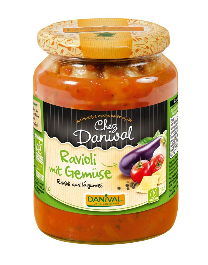 bio Ravioli mit Gemüse  670g