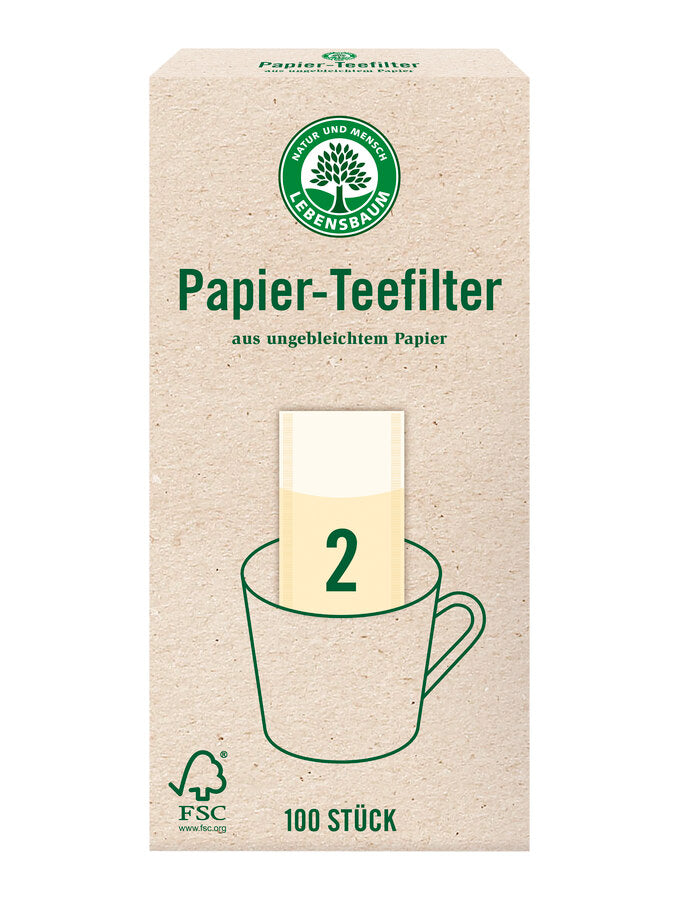 bio Papier Teefilter, Gr. 2  100St.