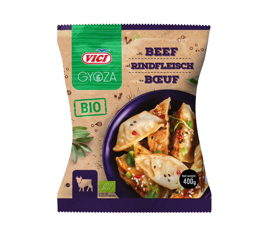 bio Gyoza, Teigtaschen mit Rind  400g